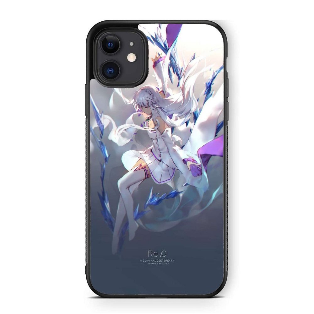 Anime Girls Re:Zero Kara Hajimeru Isekai Seikatsu Emilia Anime iPhone Case